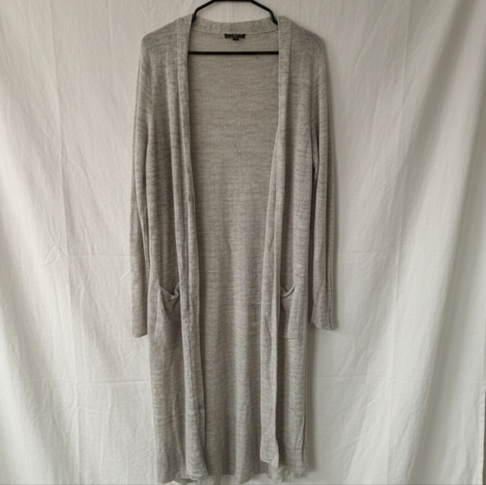 Eileen Fisher Heather Gray Long Cardigan